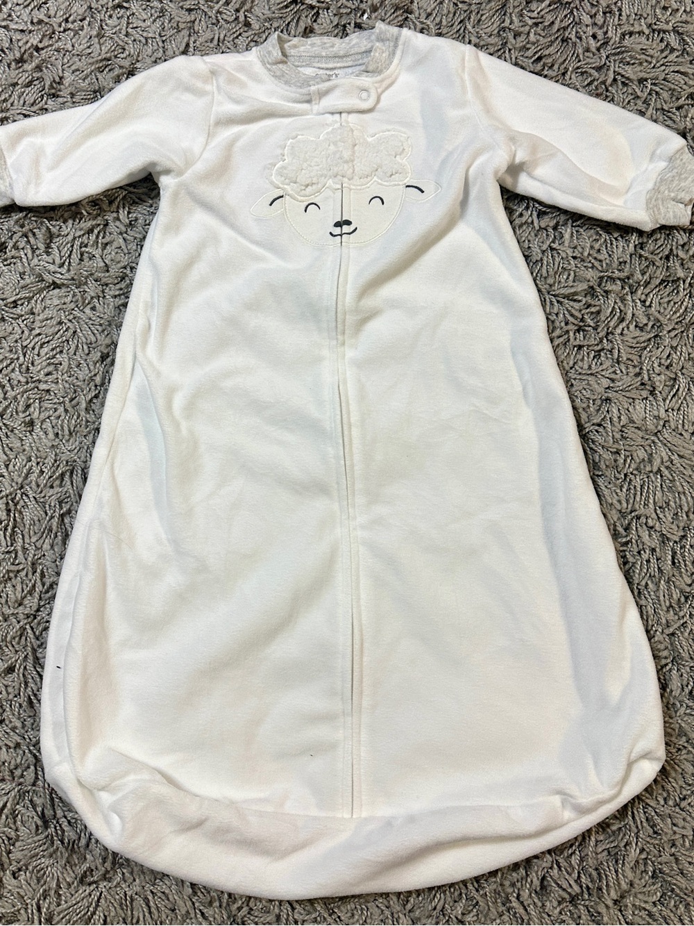 Carter's White Lamb Applique Sleep Sack
